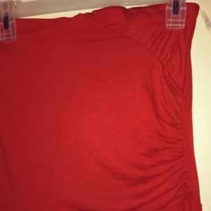 Orange strapless jumper size small